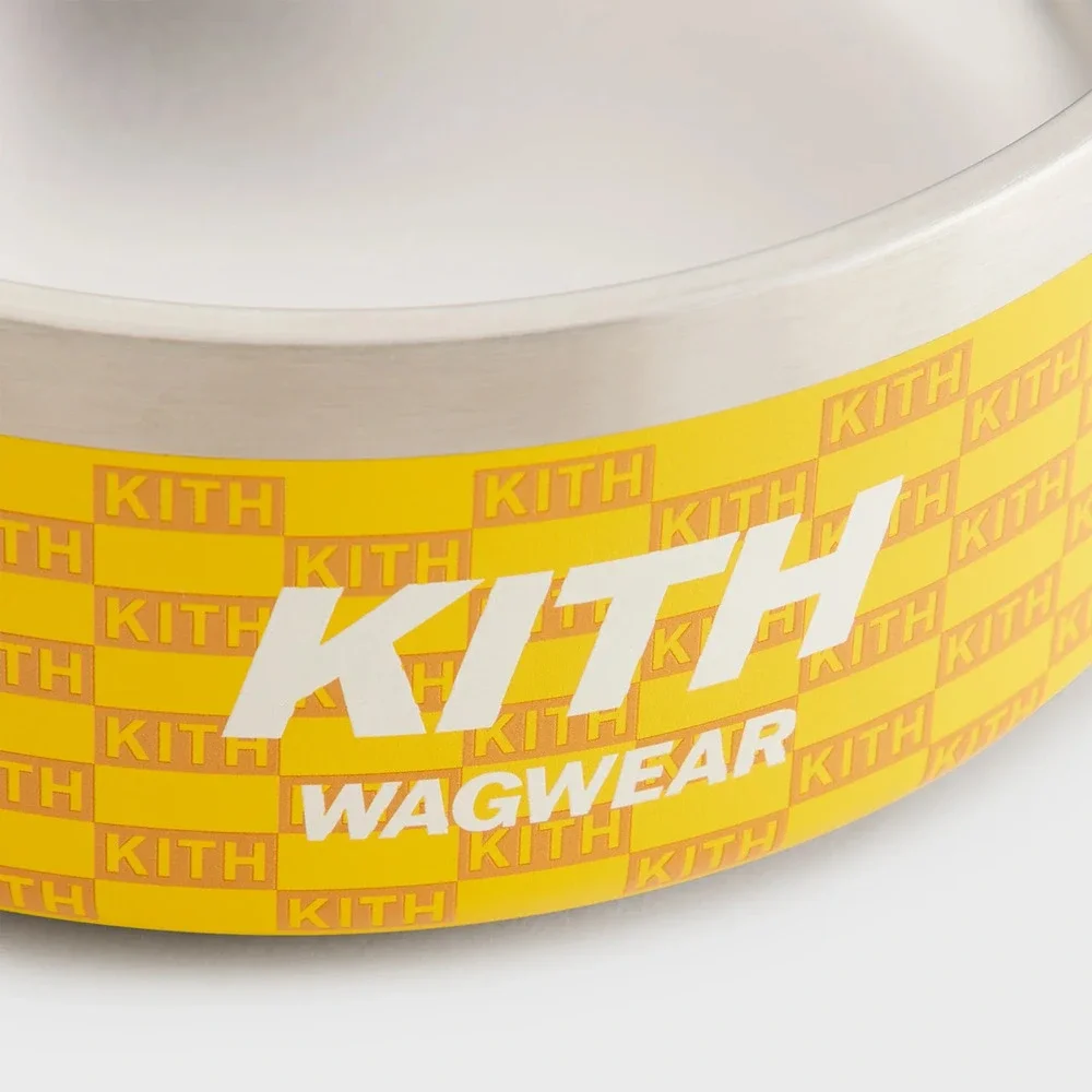 Kith for wagwear Metal Pet Bowl • OS • Yellow • 2026 • CONFIRMED